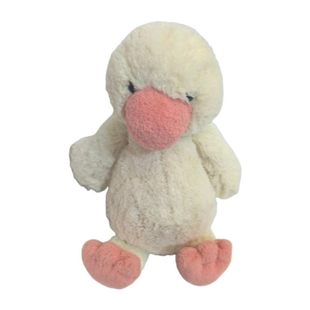 Jellycat Yellow Bashful Duckling Medium Stuffed Animal Plush 12"
